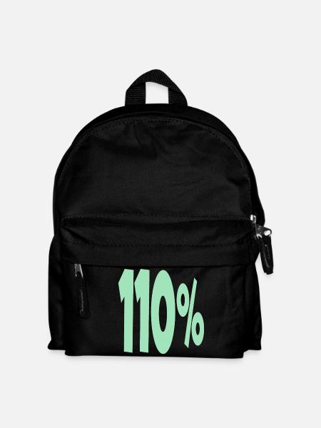 One Hundred and 10 Percent - Kids' Backpack - black