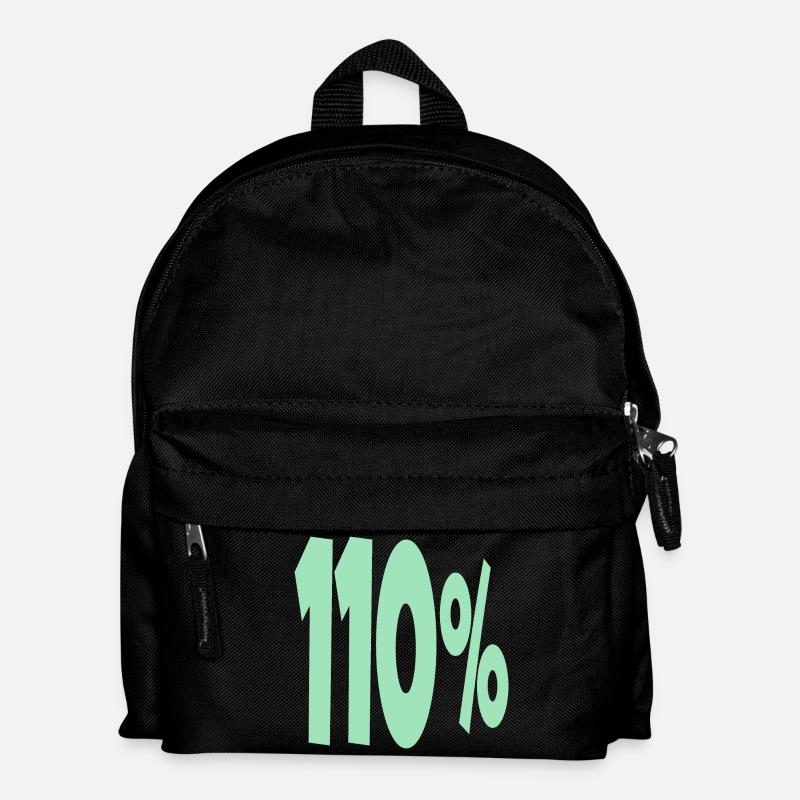 One Hundred and 10 Percent - Kids' Backpack - black