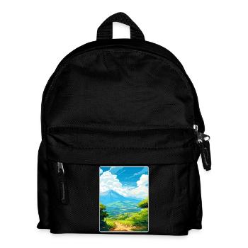 Mount Taygetos Griechenland Reiseposter Souvenir WPA - Kinder Rucksack - Schwarz - Vorne