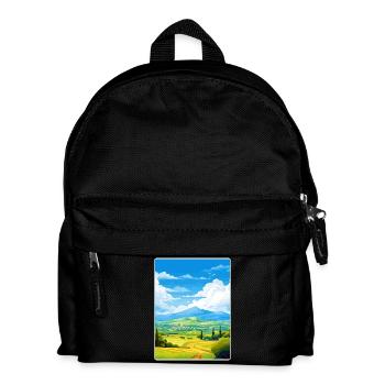 Mount Ida Griechenland Reise Poster Souvenir Farbe WPA - Kinder Rucksack - Schwarz - Vorne