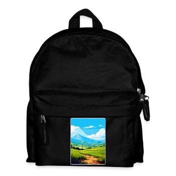 Berg Psiloritis Griechenland Reise Poster Souvenir WPA - Kinder Rucksack - Schwarz - Vorne