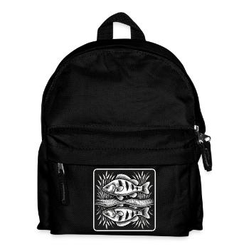 Perche, poisson, ange - Sac à dos Enfant - noir - Devant