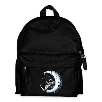 Astronaut Spaceman Rocking Swing Moon Gesch - Kids' Backpack - black - Front