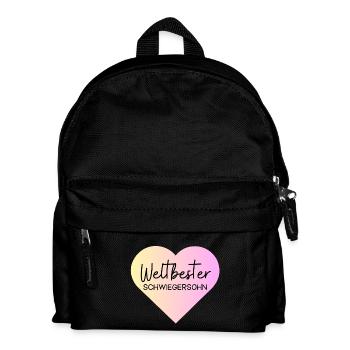 Weltbester Schwiegersohn! Personalisierbar - Kinder Rucksack - Schwarz - Vorne