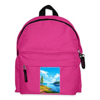 Lake Arrowhead Kalifornien Reise Poster Souvenir - Kinder Rucksack - Fuchsia - Vorne