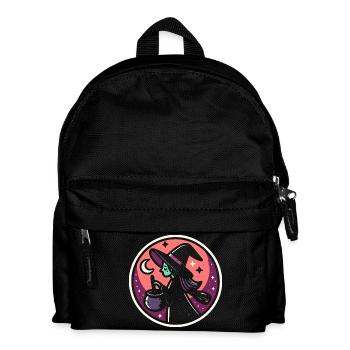 Hexe Comic - Kinder Rucksack - Schwarz - Vorne