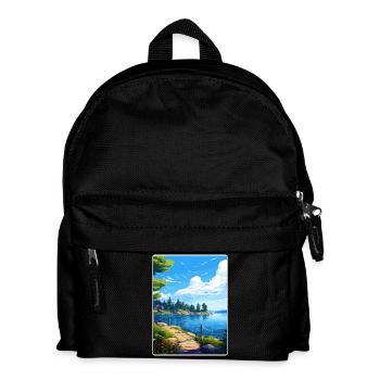Lake Arrowhead Kalifornien Reise Poster Souvenir - Kinder Rucksack - Schwarz - Vorne