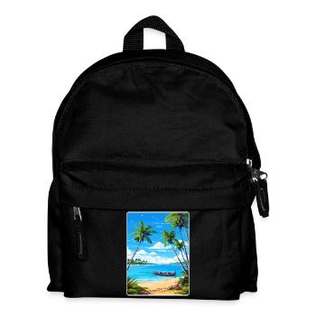 Ko Samui Thailand Thai Reise Poster Souvenir WPA - Kinder Rucksack - Schwarz - Vorne