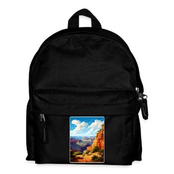 Grand Canyon Nationalpark Arizona Reiseposter - Kinder Rucksack - Schwarz - Vorne