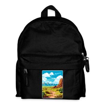 Big Bend Nationalpark Reiseposter Souvenir WPA - Kinder Rucksack - Schwarz - Vorne
