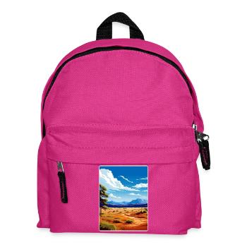 Affiche de voyage du parc national du Grand Bassin - Sac à dos Enfant - fuchsia - Devant