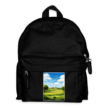 Oak Hills Golf Club Vintage Travel Poster Souvenir - Kids' Backpack - black - Front