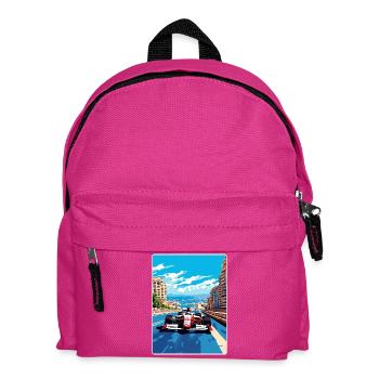 Monte Carlo Circuit Motorsport Race Monaco Race - Sac à dos Enfant - fuchsia - Devant