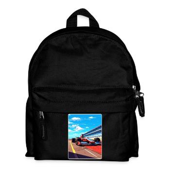 Silverstone Circuit Motorsport Rennen England Reisen - Kinder Rucksack - Schwarz - Vorne