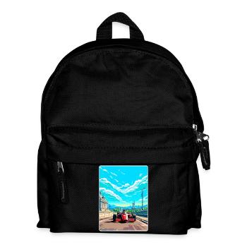 Budapest Circuit Motorsport Race Hungary Travel - Kids' Backpack - black - Front