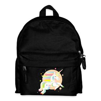 Delicate Geometric Unicorn – Dreamy & Magical - Kids' Backpack - black - Front