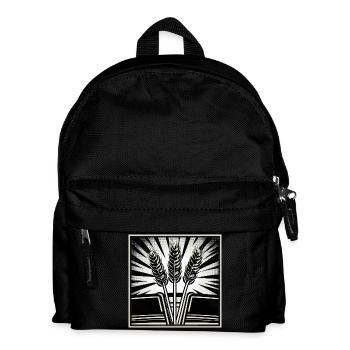 3 ears of grain wheat - Kids' Backpack - black - Front