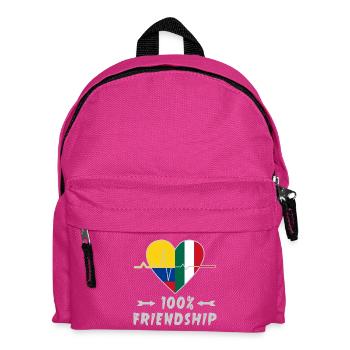 Colombia and Italy 100% friendship - Kids' Backpack - fuchsia - Front