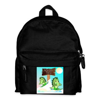 SKI SKIEUR COUPLE - DINOSAURE - Sac à dos Enfant - noir - Devant