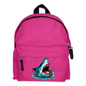 Shark - Kids' Backpack - fuchsia - Front