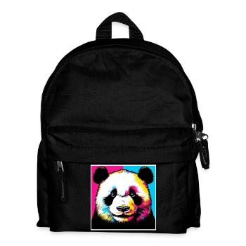 Panda - Kinder Rucksack - Schwarz - Vorne