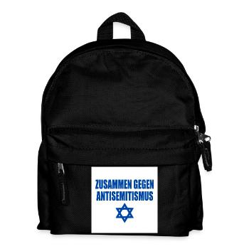 zusammen gegen antisemitismus - Kinder Rucksack - Schwarz - Vorne