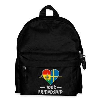 100 % amitié entre la Bolivie et la Suède - Sac à dos Enfant - noir - Devant