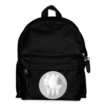 Eiswaffeln - Kinder Rucksack - Schwarz - Vorne