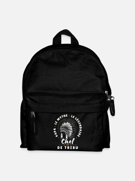 Papa le mythe le légendaire Chef de tribu - Sac à dos Enfant - noir