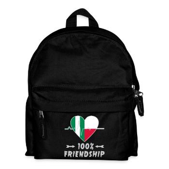 Nigeria and Poland 100% friendship - Kids' Backpack - black - Front