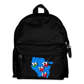 Region Lothringen - Kinder Rucksack - Schwarz - Vorne
