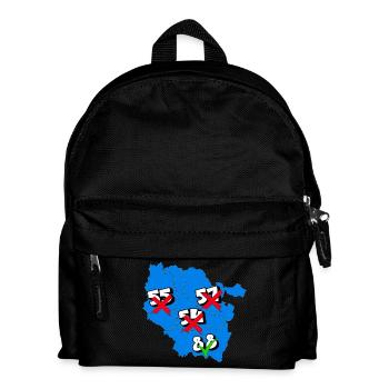 Region Lothringen - Kinder Rucksack - Schwarz - Vorne
