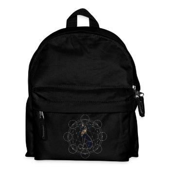 Egyptian Cat Sacred Geometry - Kids' Backpack - black - Front