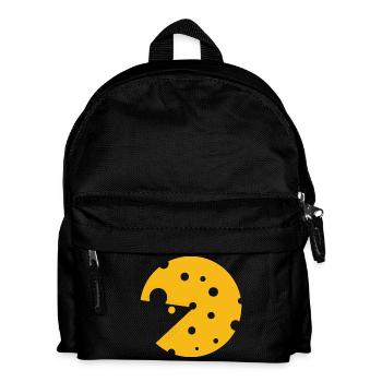 Cheese or a mouse in this fun optical illusion - Kids' Backpack - black - Front