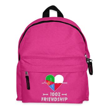 Eritrea und Polen 100% Freundschaft - Kinder Rucksack - Fuchsia - Vorne