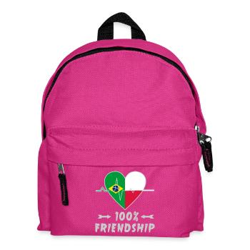Le Brésil et la Pologne : une amitié à 100 % - Sac à dos Enfant - fuchsia - Devant