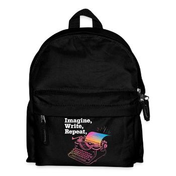 Imagine, Write, Repeat - Kids' Backpack - black - Front