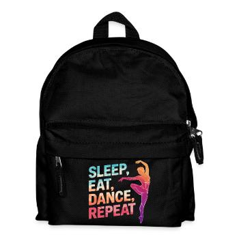 Sleep Eat Dance Repeat - Kids' Backpack - black - Front