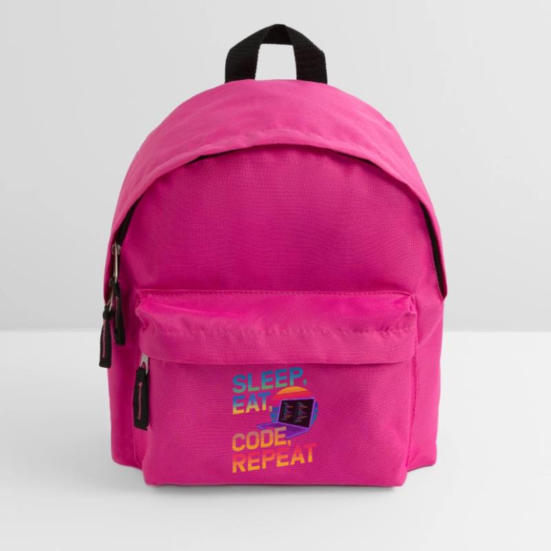 Sleep Eat Code Repeat Geschenk für Coder Kinder Rucksack