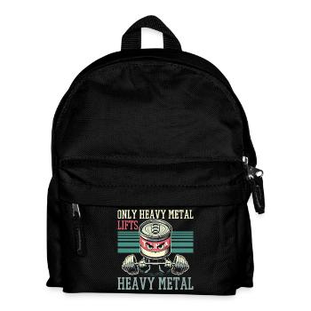 Seulement Heavy Metal Lifts Fitness Drôle Cadeau - Sac à dos Enfant - noir - Devant