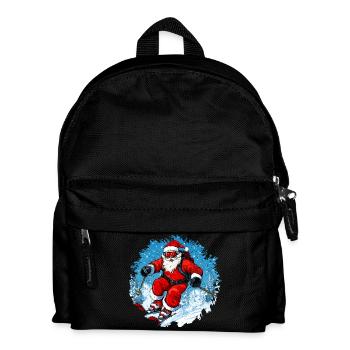 Noël des skieurs - Sac à dos Enfant - noir - Devant