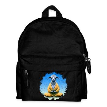 Sheep Yoga / Yogi Sheep - Kids' Backpack - black - Front