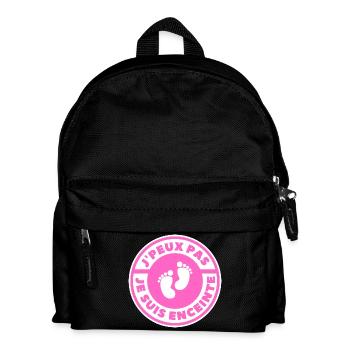 je peux pas je suis enceinte - Sac à dos Enfant - noir - Devant