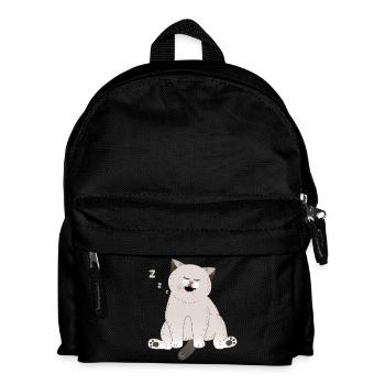 sleeping cat - Kids' Backpack - black - Front