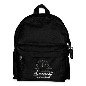 Le Moment c'est maintenant horloge - Sac à dos Enfant - noir - Devant