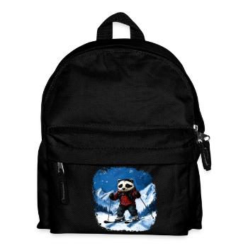 Skier Badger - Kids' Backpack - black - Front