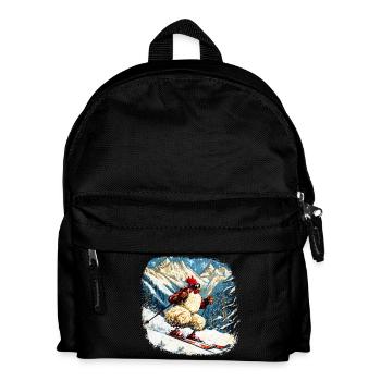 Poulet de ski - Sac à dos Enfant - noir - Devant