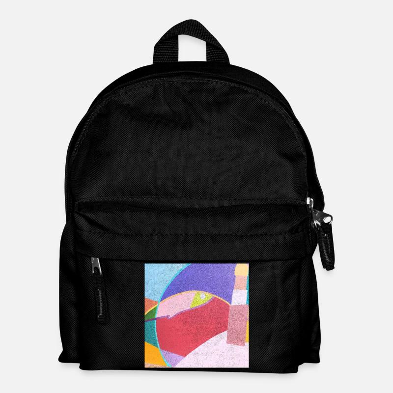 Colorful Murals - Kids' Backpack - black