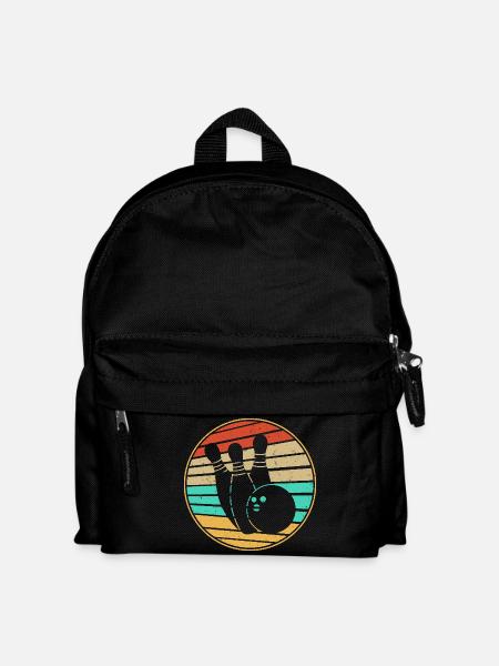 Bowling Retro - Kids' Backpack - black