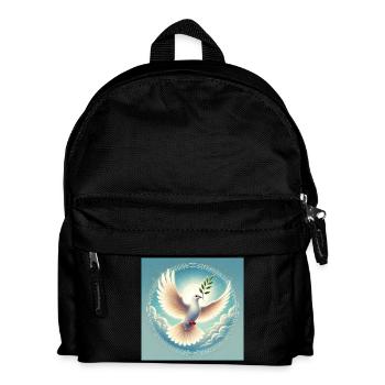 Peace - Kinder Rucksack - Schwarz - Vorne